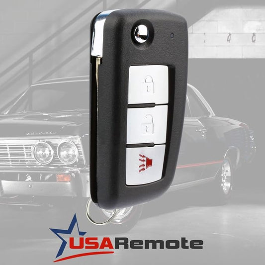 Car Key Fob Keyless Entry Flip Remote fits Nissan & Infiniti - Image 2