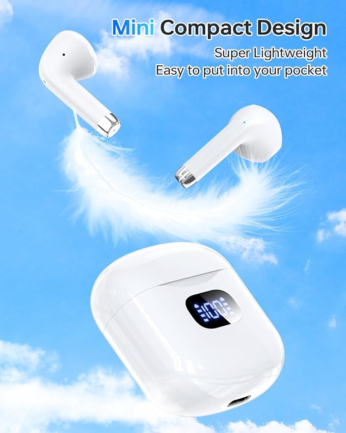 Wireless Earbuds Bluetooth 5.3 Headphones, 40Hrs Playback Stereo Ear Buds - Image 6