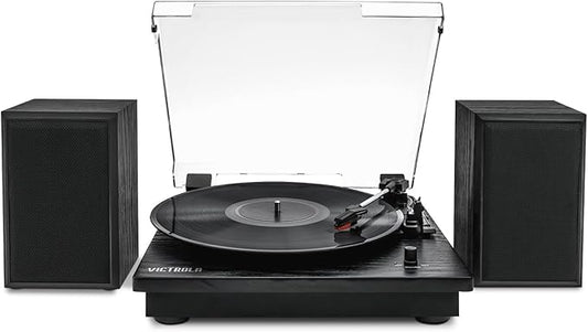 Victrola Montauk Vinyl Record Player, 3-Speed Belt Driven Turntable by Victrola