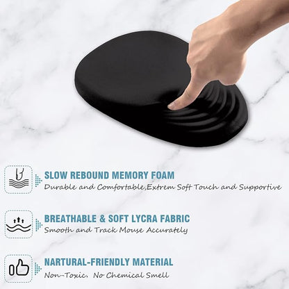 Black Ergonomic Mouse Pad Wrist Support, Mouse Pad - Image 4
