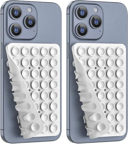2PACK Silicone Double Sided Suction Phone Case Mount, Detachable Hands Free & by CMZZ