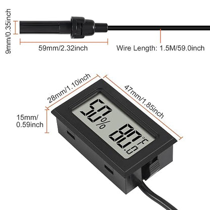 10Pcs Mini Digital Thermometer Hygrometer Gauge Indoor - Image 5