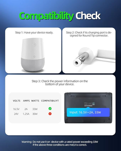 AC Charger Compatible with Google Home/Nest Hub 1 and 2 Generation Smart - Image 4