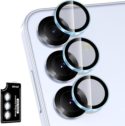 for Samsung Galaxy S25 Camera Lens Protector, Individual Metal Ring Tempered by Btscase