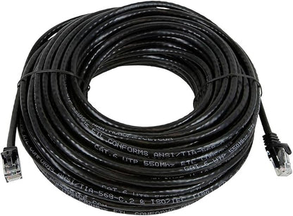 Monoprice Cat5e 75ft Black Patch Cable UTP 24AWG 350MHz Pure Bare Copper - Image 4