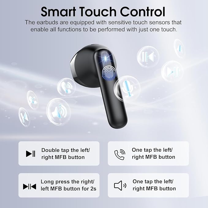 Wireless Earbuds, 2025 Bluetooth 5.4 Headphones - Image 6