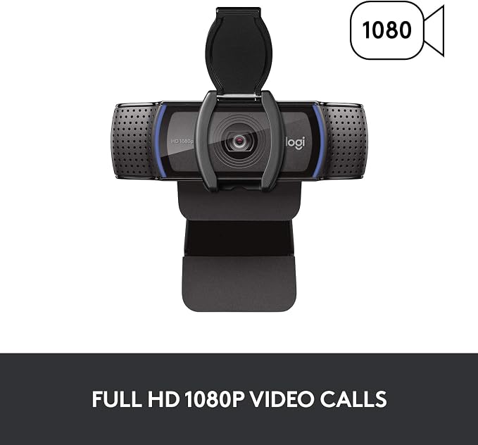 Logitech C920S HD Pro Webcam, Full HD 1080p/30fps Video Calling, Light - Image 3