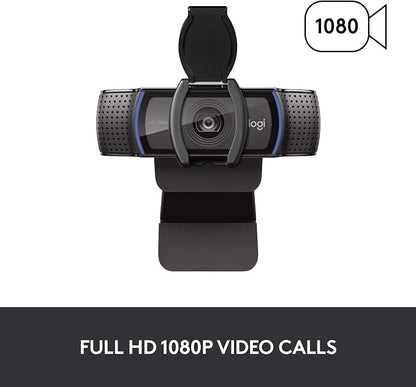 Logitech C920S HD Pro Webcam, Full HD 1080p/30fps Video Calling, Light - Image 3