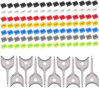 105 PCS USB Port Blockers with 10 Locks by Unknown