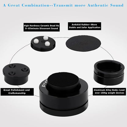 Preffair 4 Pcs Turntable Anti-Vibration Isolation Feet Speaker Feet Isolators - Image 4