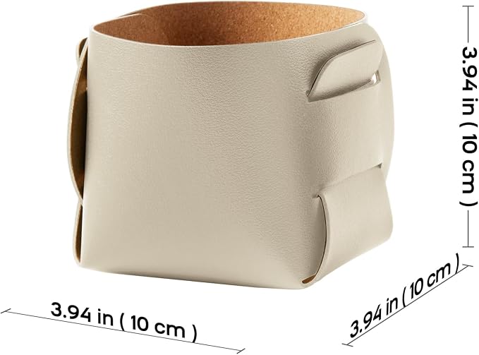 2-Pack Cork Leather Makeup Brush Holder Organizer - Image 3