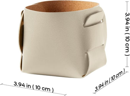 2-Pack Cork Leather Makeup Brush Holder Organizer - Image 3