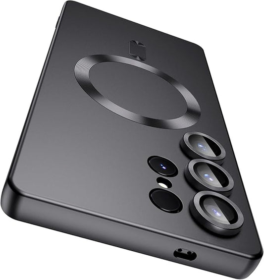 Magnetic for Samsung Galaxy S25 Ultra Case Slim Soft Silicone Bumper Shockproof by LEKEVO