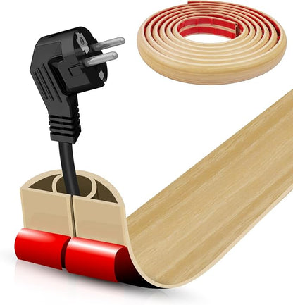 Floor Cord Cover Self Adhesive Cord Hider, 20FT Cable Management, Extension by DBHXXMB-HH