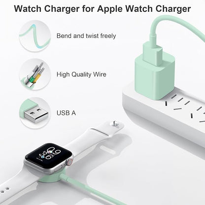 Fast Charger for Apple Watch Charger, Magnetic iWatch Charger to USB A Cable - Image 3