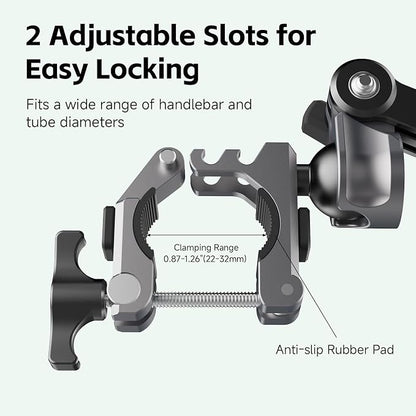 MOVMAX Blade Arm Bike Motorcycle Handlebar Mount Stabilizer, Camera Clamp Mount - Image 3
