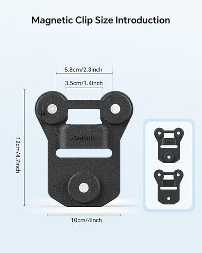 BOBLOV Body Camera Magnet Mount, Universal Magnetic Suction Back Clip, Make - Image 5