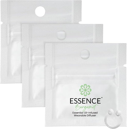 Essence Wearable Aromatherapy Nasal Diffuser – Bergamot Essential Oil Nose Ring by Essence