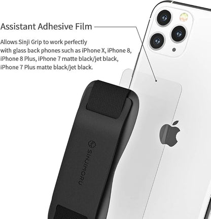 Sinjimoru Phone Grip with Silicone Band – Comfortable One-Hand Holder & - Image 4