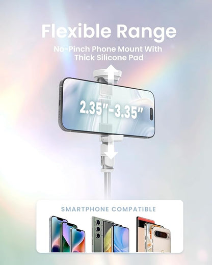 KraftGeek Tripod for iPhone, 66” JustTap Phone Tripod, Selfie Stick Cell Phone - Image 6