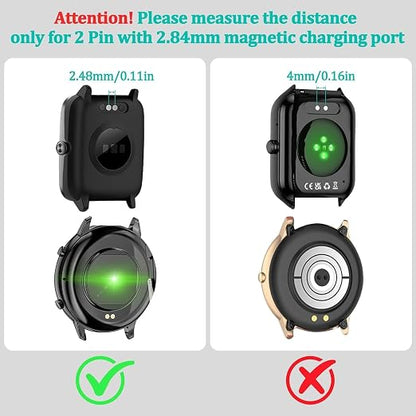 Vancle 2 Pack VeryFit Smartwatch Charger Cable, Magnetic USB-C Charging Cable - Image 3