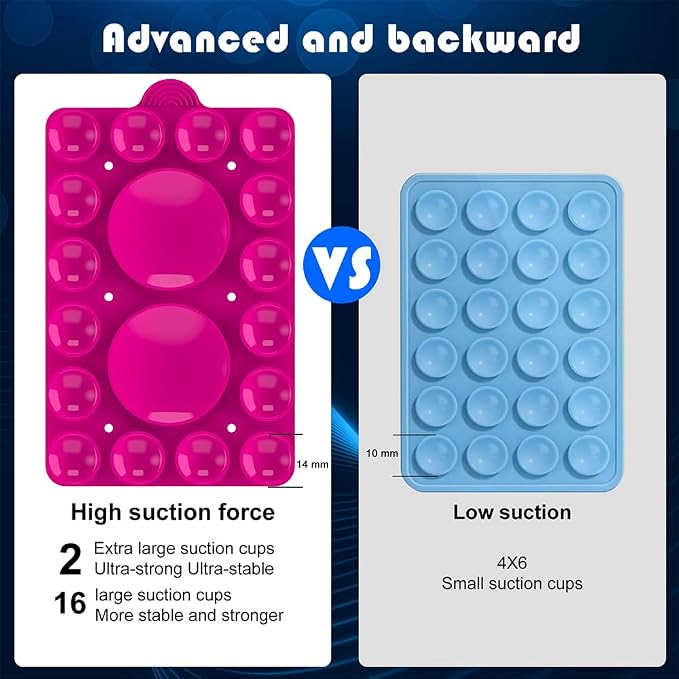 Double Sided Silicone Suction Phone Holder Mount, Compatible - Image 5