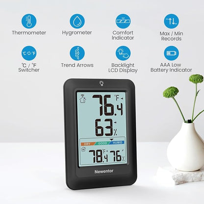 Newentor Indoor Outdoor Thermometer Wireless, Weather Station - Image 6