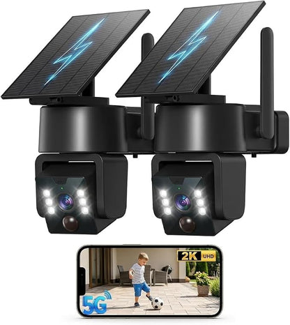 5G & 2.4G Wi-Fi Outdoor Camera Wireless, Solar Security Cameras Wireless Outdoor by Unknown