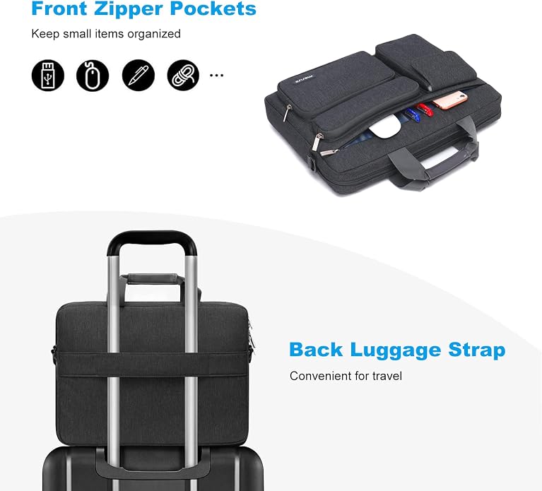 MOSISO Laptop Shoulder Bag, Computer Bag - Image 3