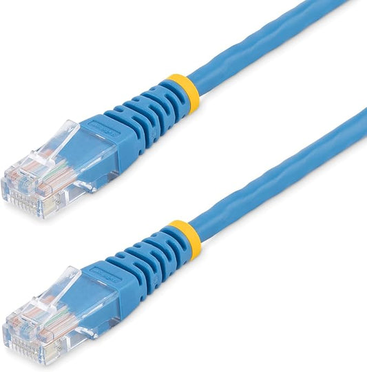 StarTech.com Cat5e Ethernet Cable - 8 ft - Blue - Patch Cable - Molded Cat5e by StarTech