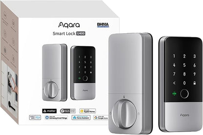 Aqara UWB Smart Lock U400, Matter Over Thread, Apple Home Key, Fingerprint by Aqara