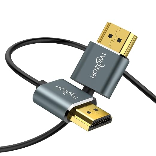 Twozoh Ultra-Thin HDMI to HDMI Cable 3.3FT, Hyper Slim HDMI 2.0 Cable, Extreme by Twozoh