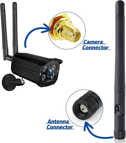 Bingfu Dual Band WiFi Antenna 3dBi SMA Male Antenna - Image 6