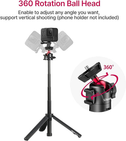 ULANZI MT-16 Extendable Mini Camera Tripod, 4 Levels Adjustment 360° Ball Head - Image 5