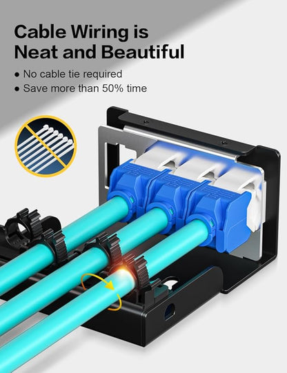 4 Port Patch Panel Blank Keystone Patch Panel UTP&STP Compatible - Image 5