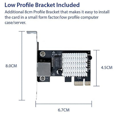 IO CREST 2.5 Gigabit Ethernet PCI Express PCI-E Network Interface Card - Image 5