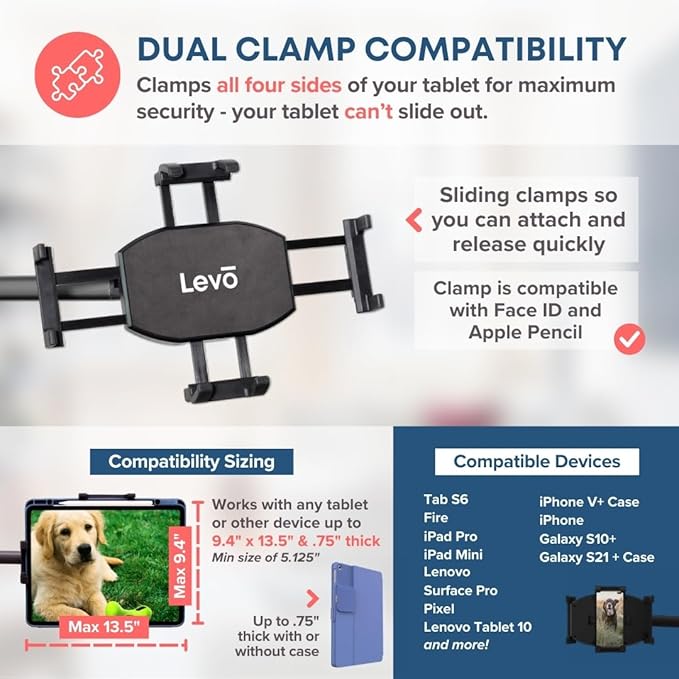 LEVO G2 Deluxe Premium Tablet Floor Stand - Image 6