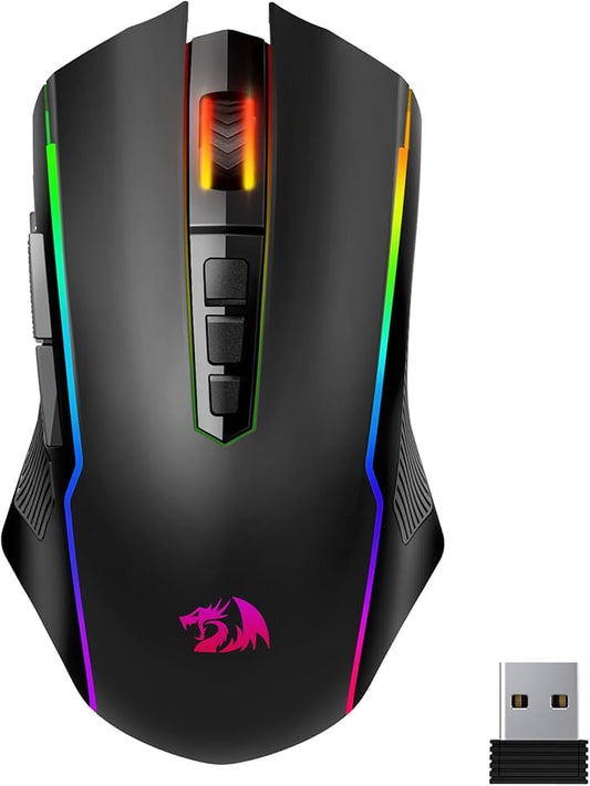 Redragon Wireless Gaming Mouse, Tri-Mode 2.4G/USB-C/Bluetooth Mouse Gaming by REDRAGON