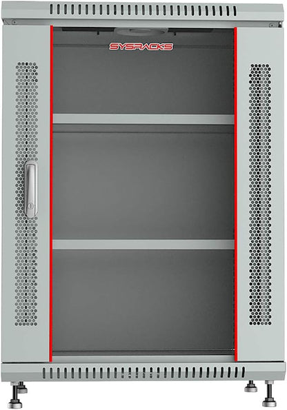 15U Wall Mount Server Rack Cabinet – 19" Network Rack Enclosure, PDU & Shelf - Image 5