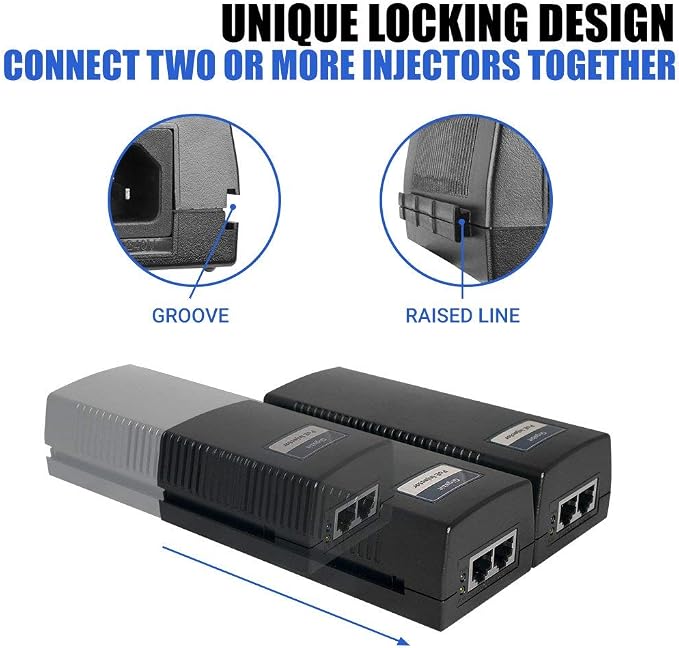 BV-Tech Gigabit Power Over Ethernet PoE+ Injector | 30W | Plug & Play | up to - Image 4