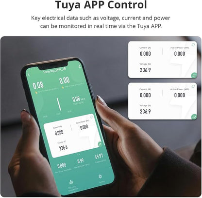 Smart Home Energy Monitor with 2 x 120A CTs, Live Electricity Usage Tracking - Image 2