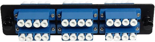 RiteAV LGX Footprint Fiber Optic Cable LC Adapter Patch Panel 6 Ports Loaded - Image 2