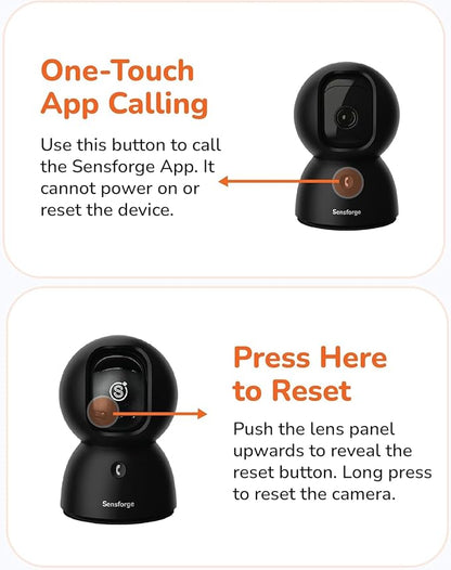 SensForge 2.5K Pan-Tilt Security Camera, 360° Dual-Band WiFi Camera - Image 7