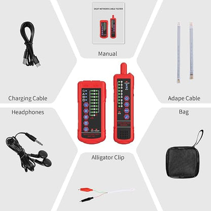 Network Cable Tester with Emitter and Receiver, Port Flashing – CAT5, CAT6 Line - Image 8