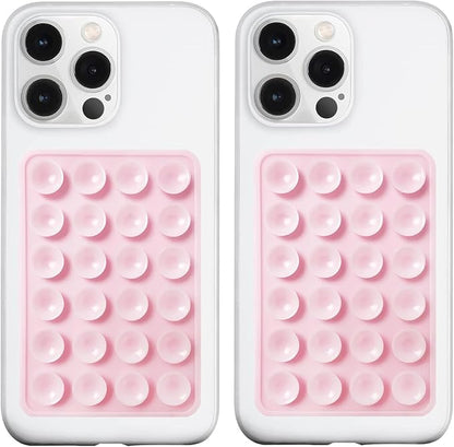 2 Pack Silicone Suction Phone Case Mount, Silicon Adhesive Phone Grip by LvShuLiangPin