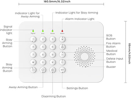 YBJ Alarm System for Home Security, DIY Wireless Home Alarm System - Image 7