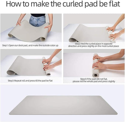 YSAGi Multifunctional Office Desk Pad, Ultra Thin Waterproof PU Leather Mouse - Image 7