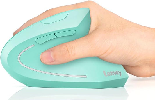 Lekvey Ergonomic Mouse, Vertical Wireless Mouse Rechargeable 2.4 GHz Optical by Lekvey