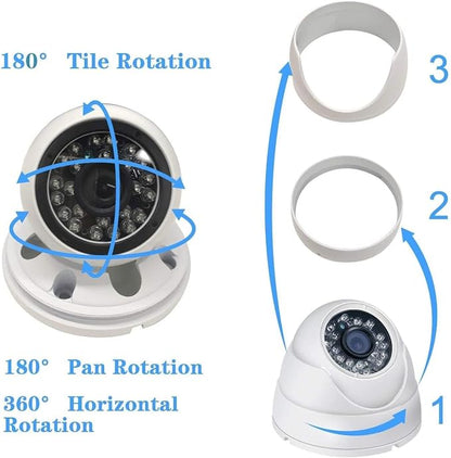 Real HD 5MP Analog Coax Dome TVI CVI CCTV Surveillance Security Camera - Image 9