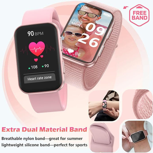 MorePro Health Fitness Tracker for Women Men, 24/7 Heart Rate Blood Pressure & - Image 2